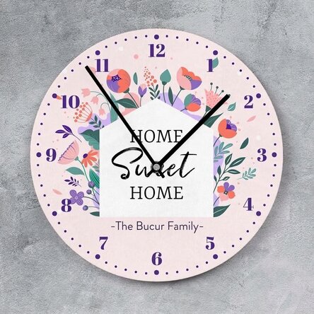 Personalised watch with text - Flowers