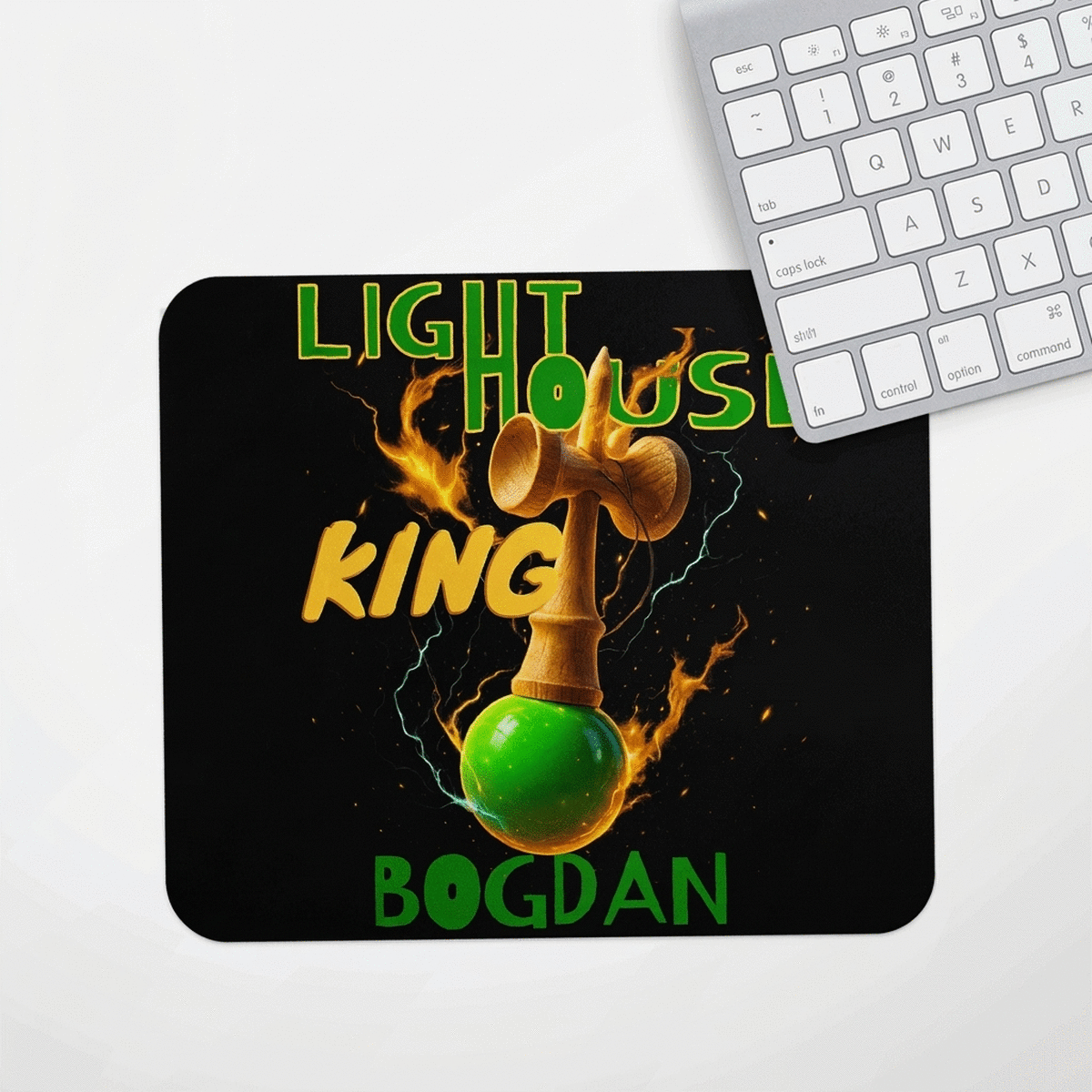 Personalised mouse pad with text - Lighthouse King