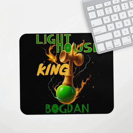 Personalised mouse pad with text - Lighthouse King