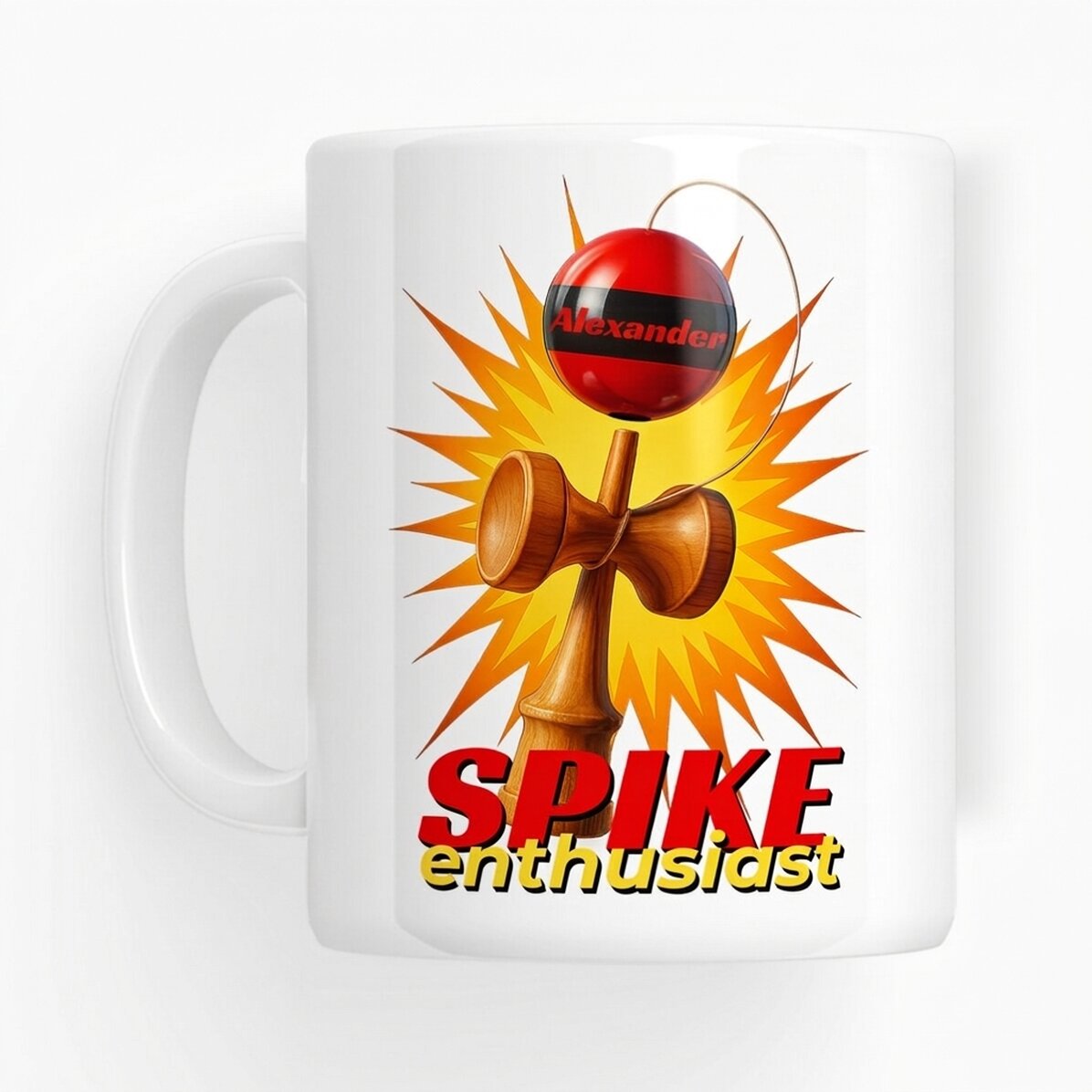 Personalised mug with text - Spike Enthusiast