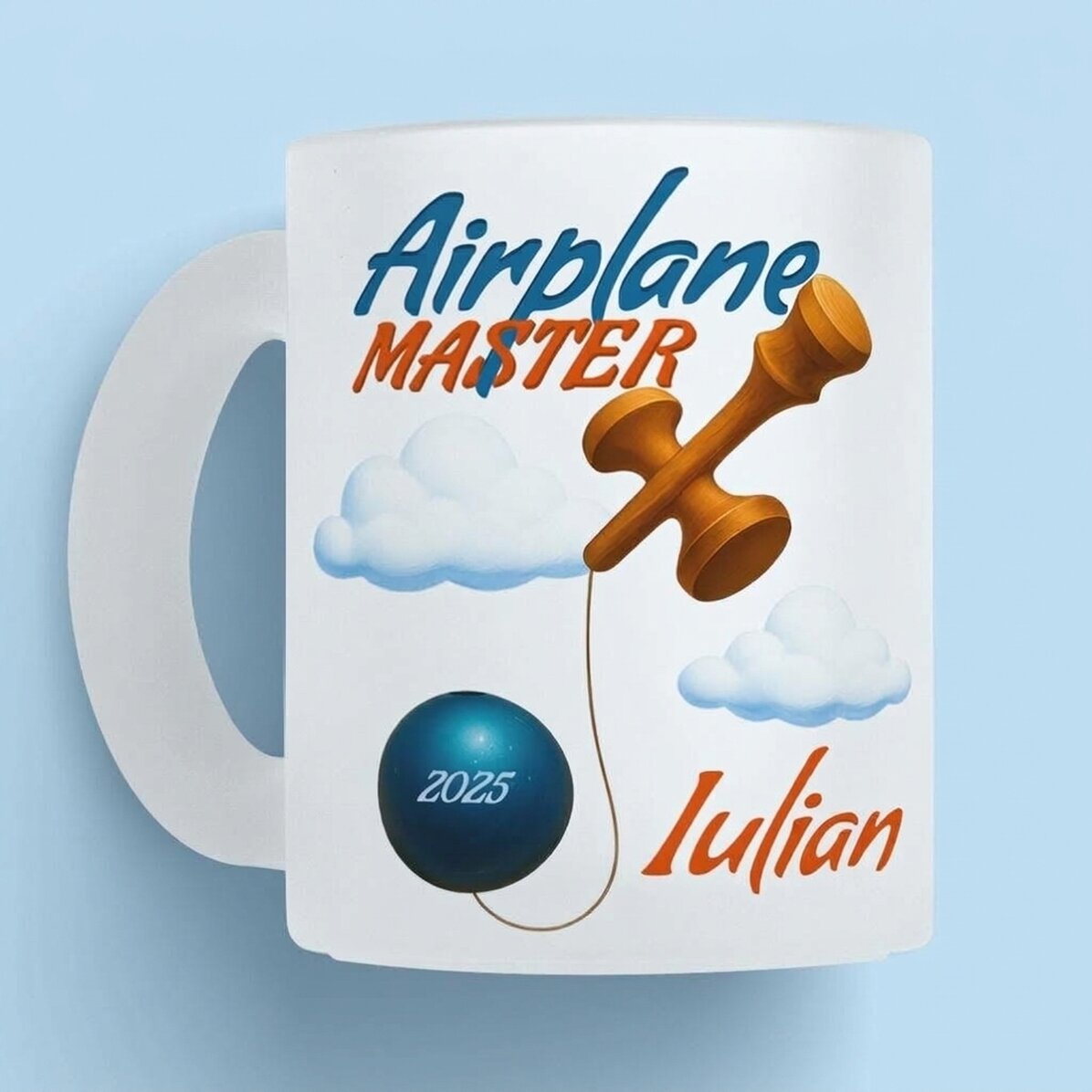 Personalised mug with text - Airplane Master