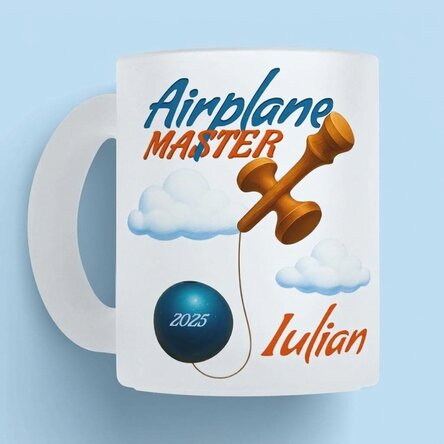 Personalised mug with text - Airplane Master