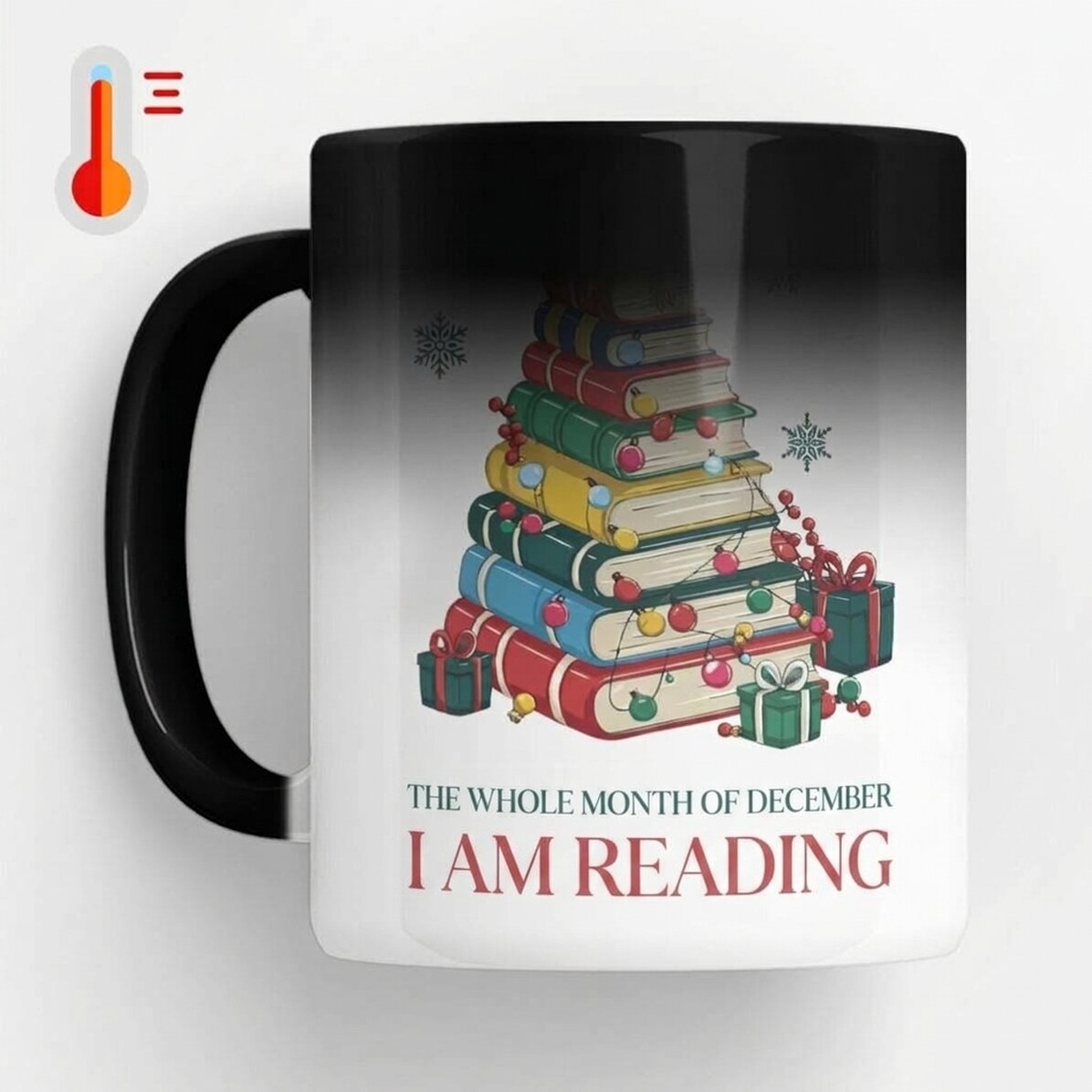 Personalised heat-sensitive mug with name and message - Christmas