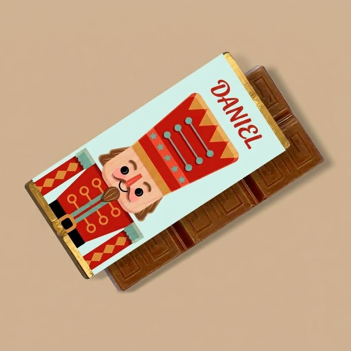 Personalised mini chocolate bar with message - Nutcracker