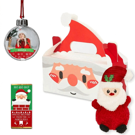 Personalised globe gift set - Father Christmas