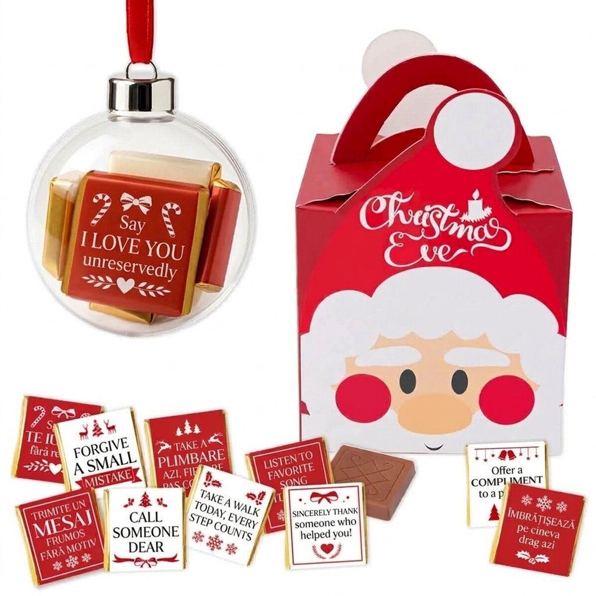Gift set with 10 mini chocolates - Good deeds