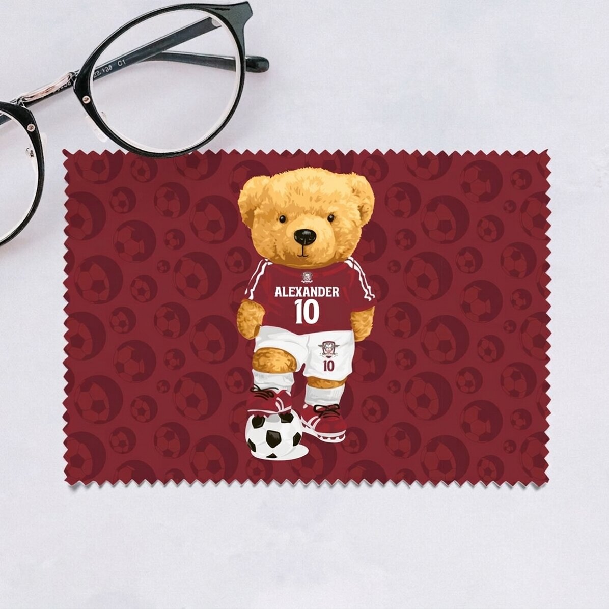 FC Rapid customised cloth for cleaning screens/glasses - Rapid bear
