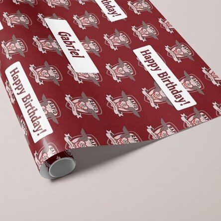 FC Rapid gift wrapping paper personalised with text