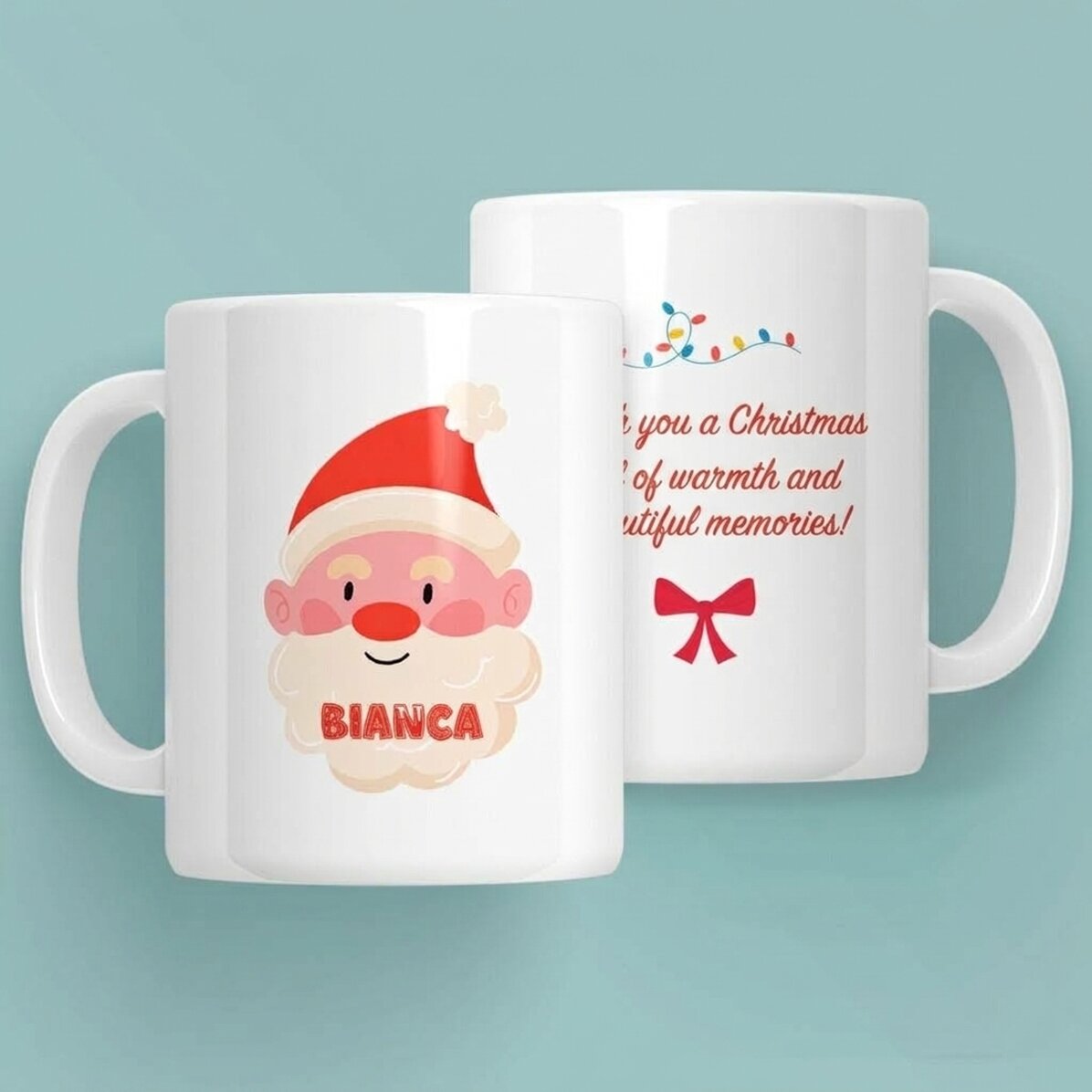 Personalised mug with name and message - Merry Christmas!