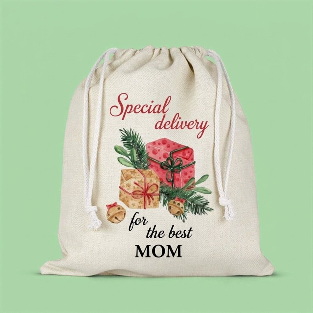 Medium gift bag personalised with text - Special delivery