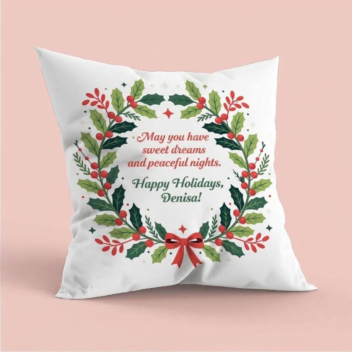 Personalised cushion with message - Sweet dreams