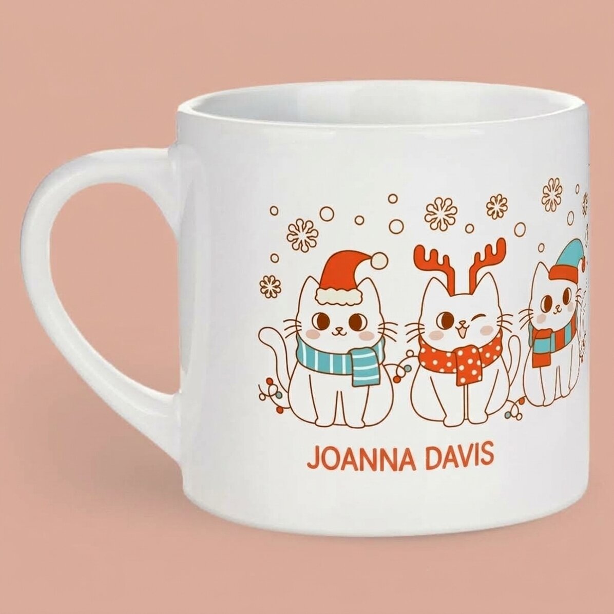 Personalised mug for children with message - Christmas