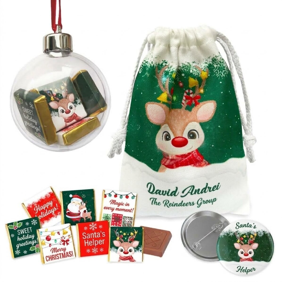 Gift set with small personalised bag - Ren