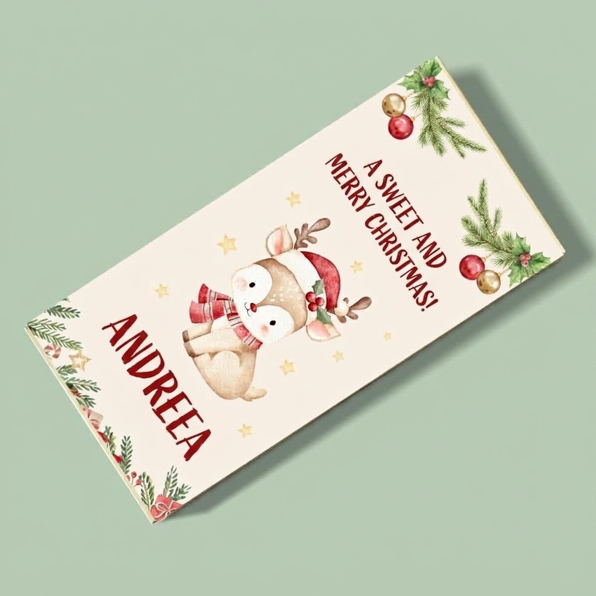 Personalised chocolate with text - Caprioara