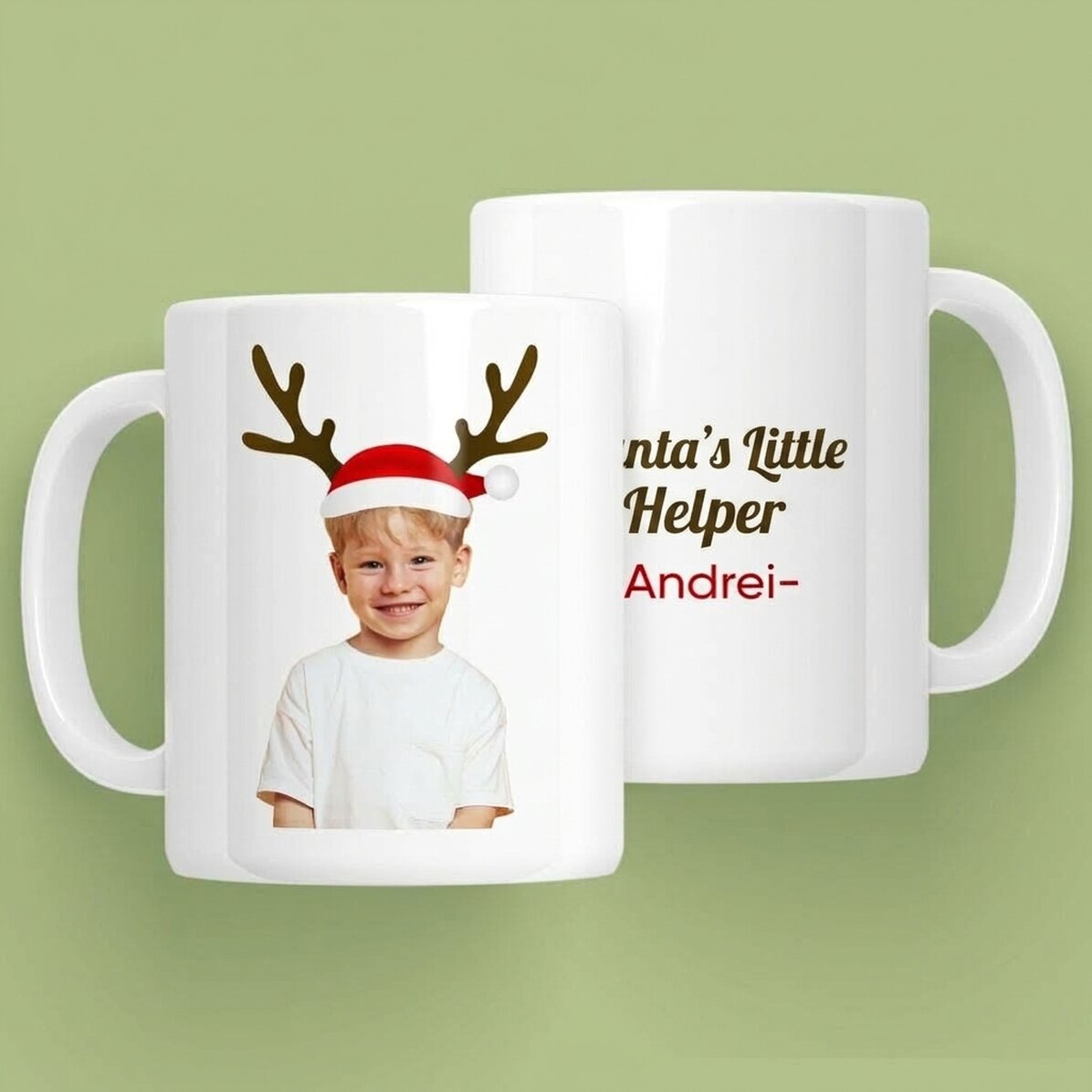 Personalised mug with photo and message - Ren