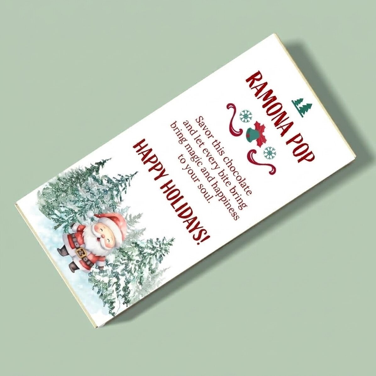 Personalised chocolate with text - Sweet moments