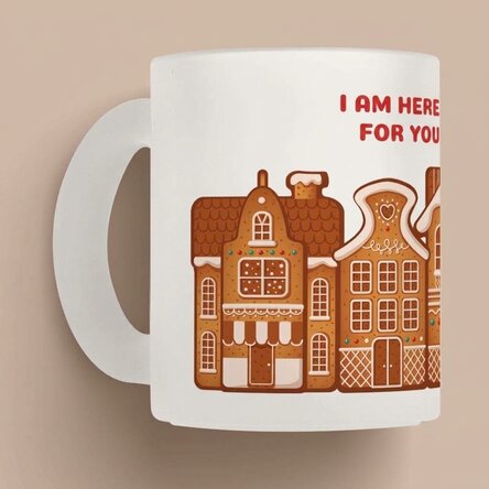Personalised mug with message - Gingerbread