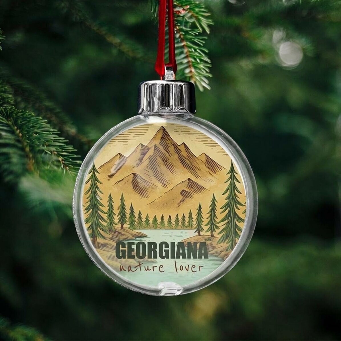 Personalised globe with name - Nature lover