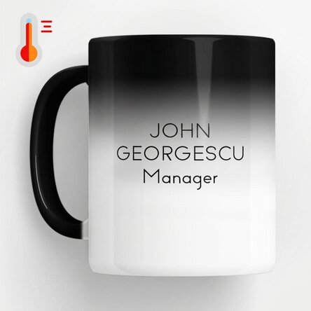 Personalised heat-sensitive mug with message - Millionaire