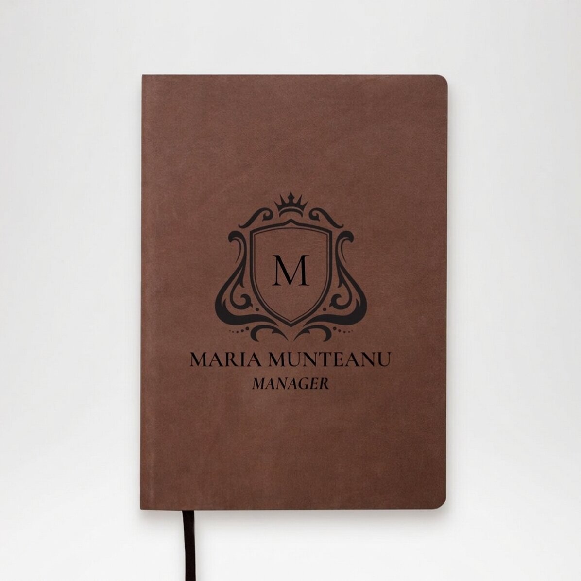 Personalised leather diary with message - Royal