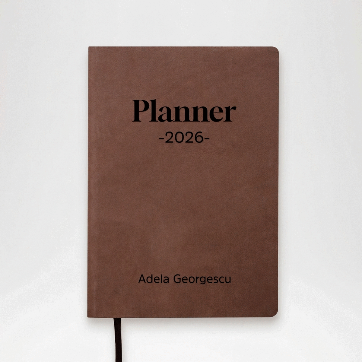 Personalised leather diary with text - Planner