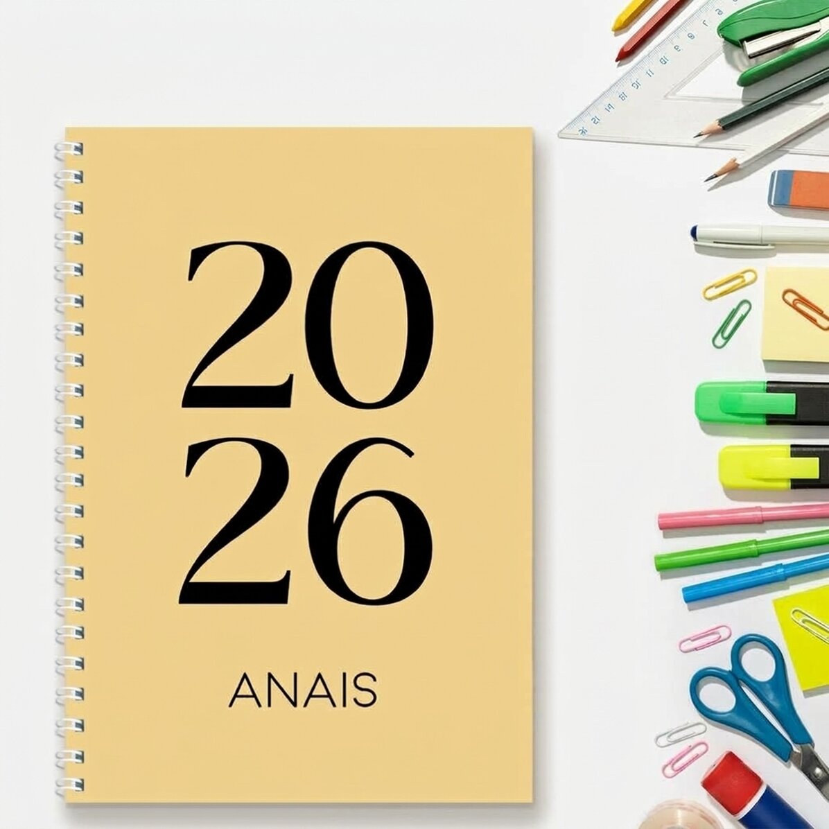 Personalised notebook with text - Daily Diary