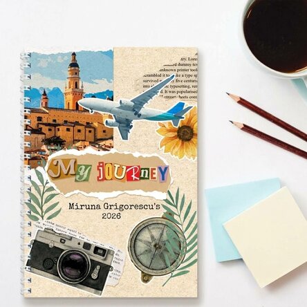 Personalised notebook with text - My Journal