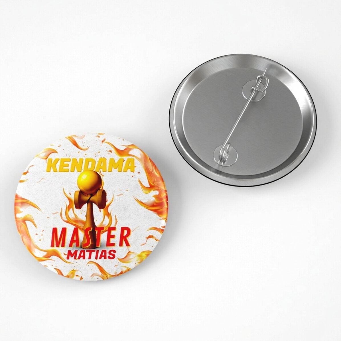 Personalised badge with name - Kendama Master