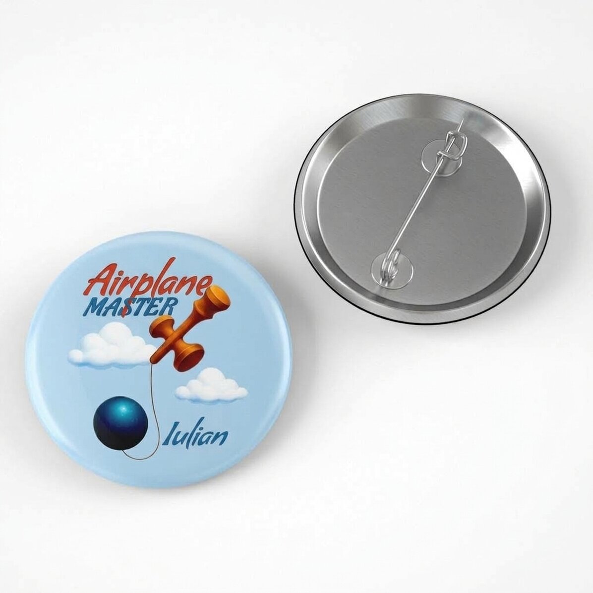 Personalised badge with name - Airplane Master