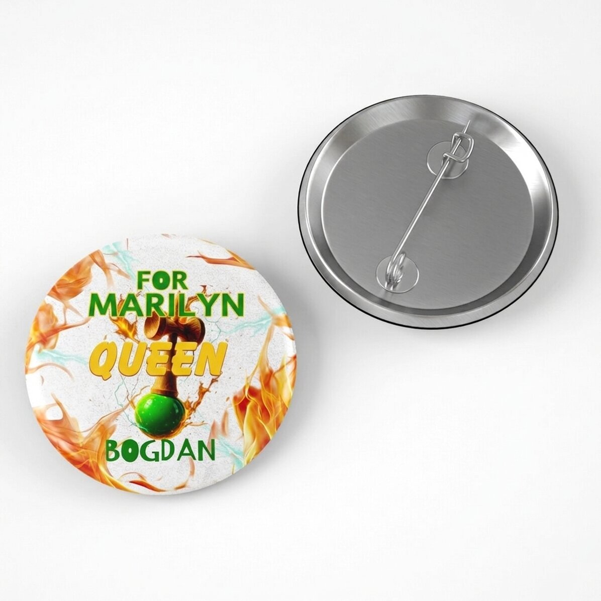 Personalised badge with name - Lighthouse King