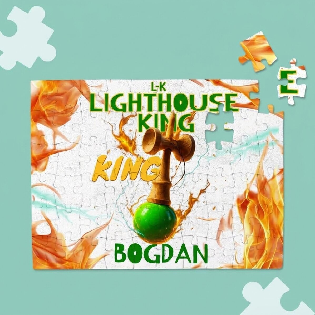 Personalised puzzle for children - Lighthouse King