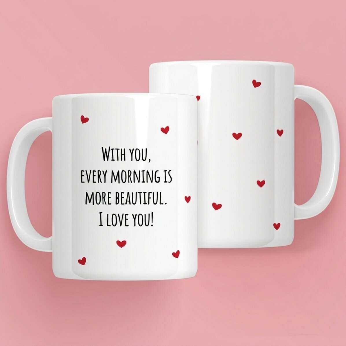 Personalised mug with message - Love
