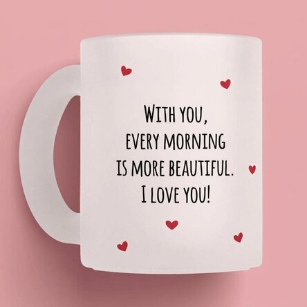 Personalised mug with message - Love