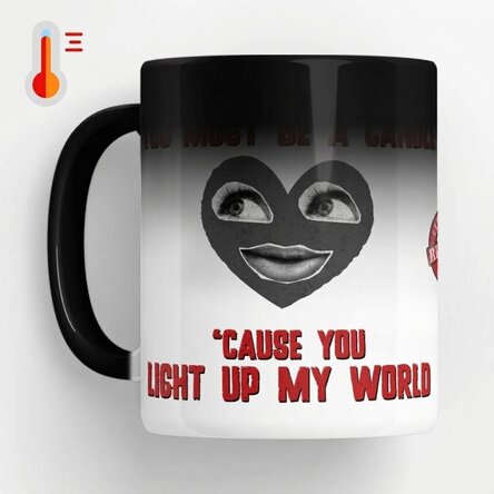 Personalised heat-sensitive mug with message - Rizzler Boyfriend