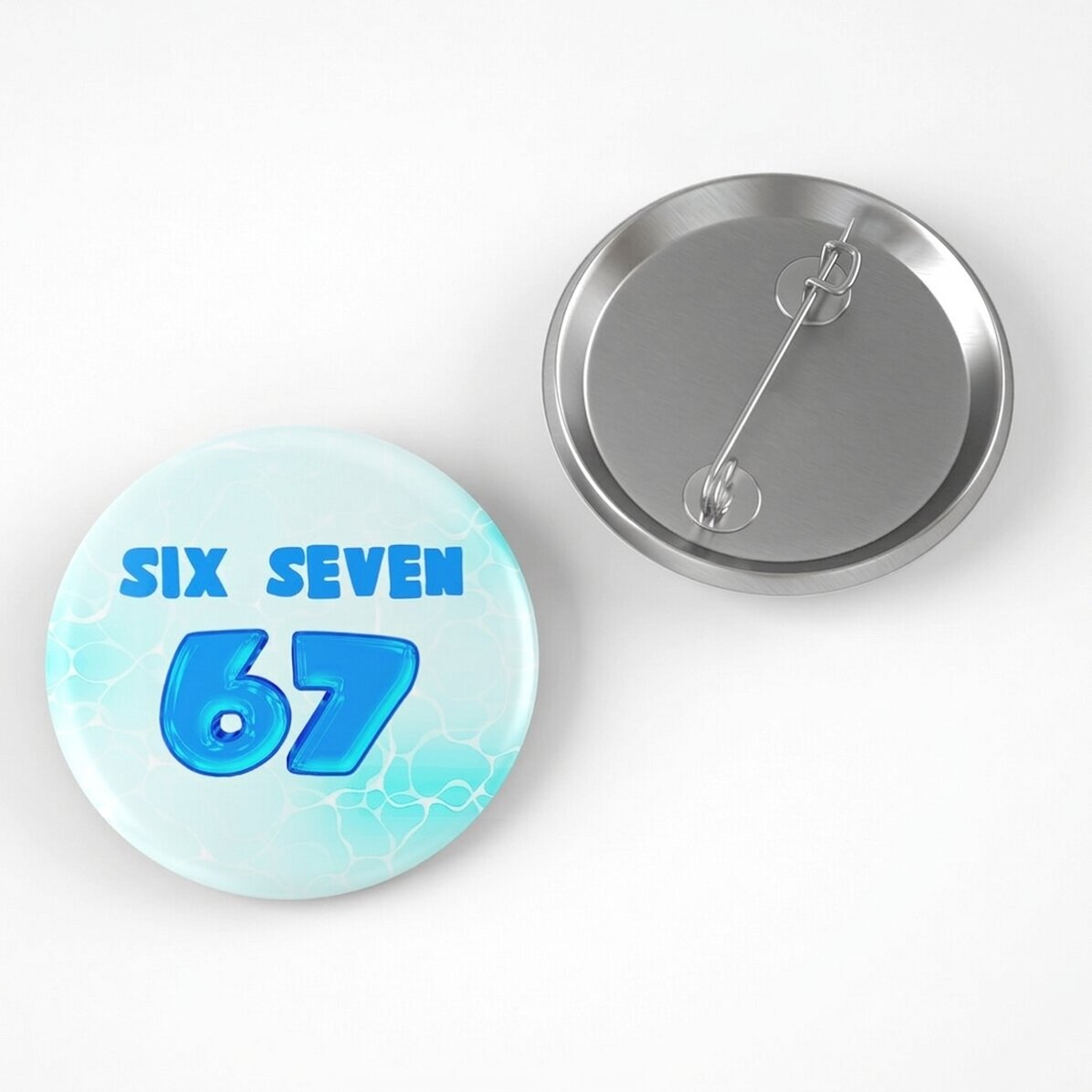 Personalised badge with name - 67 Six Seven Bubbly