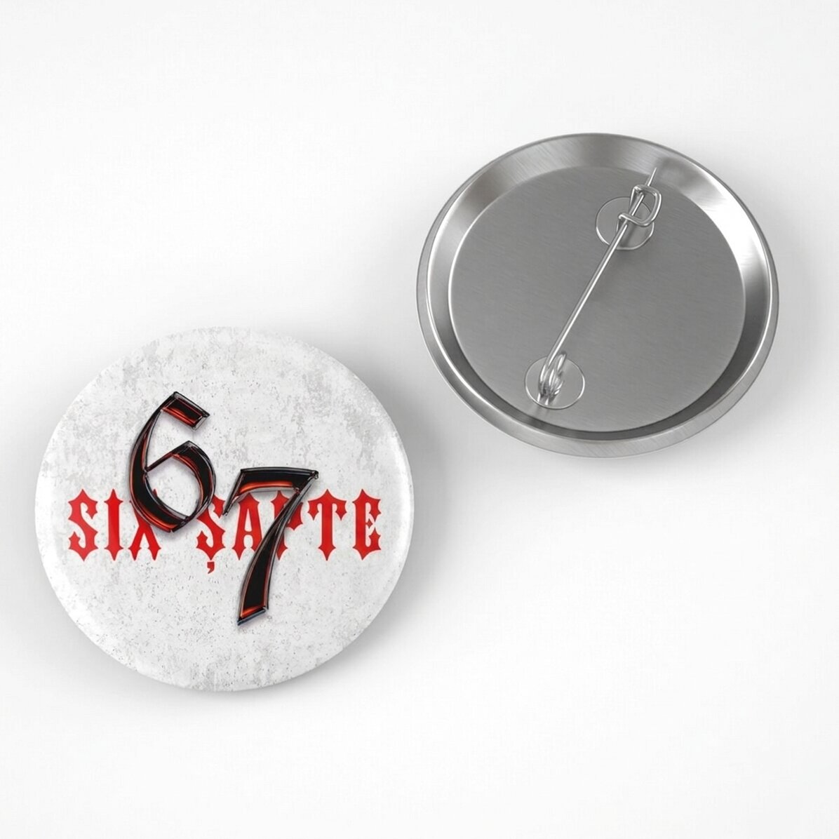 Personalised badge with name - 67 Six Seven Trap