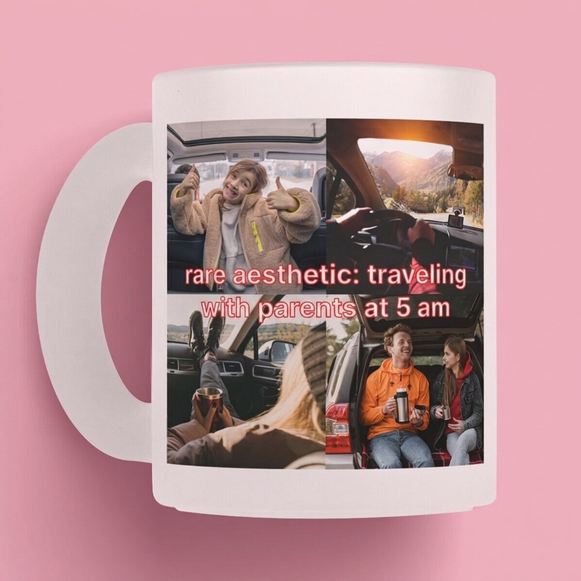 Personalised mug with photos and text - Rare aesthetic