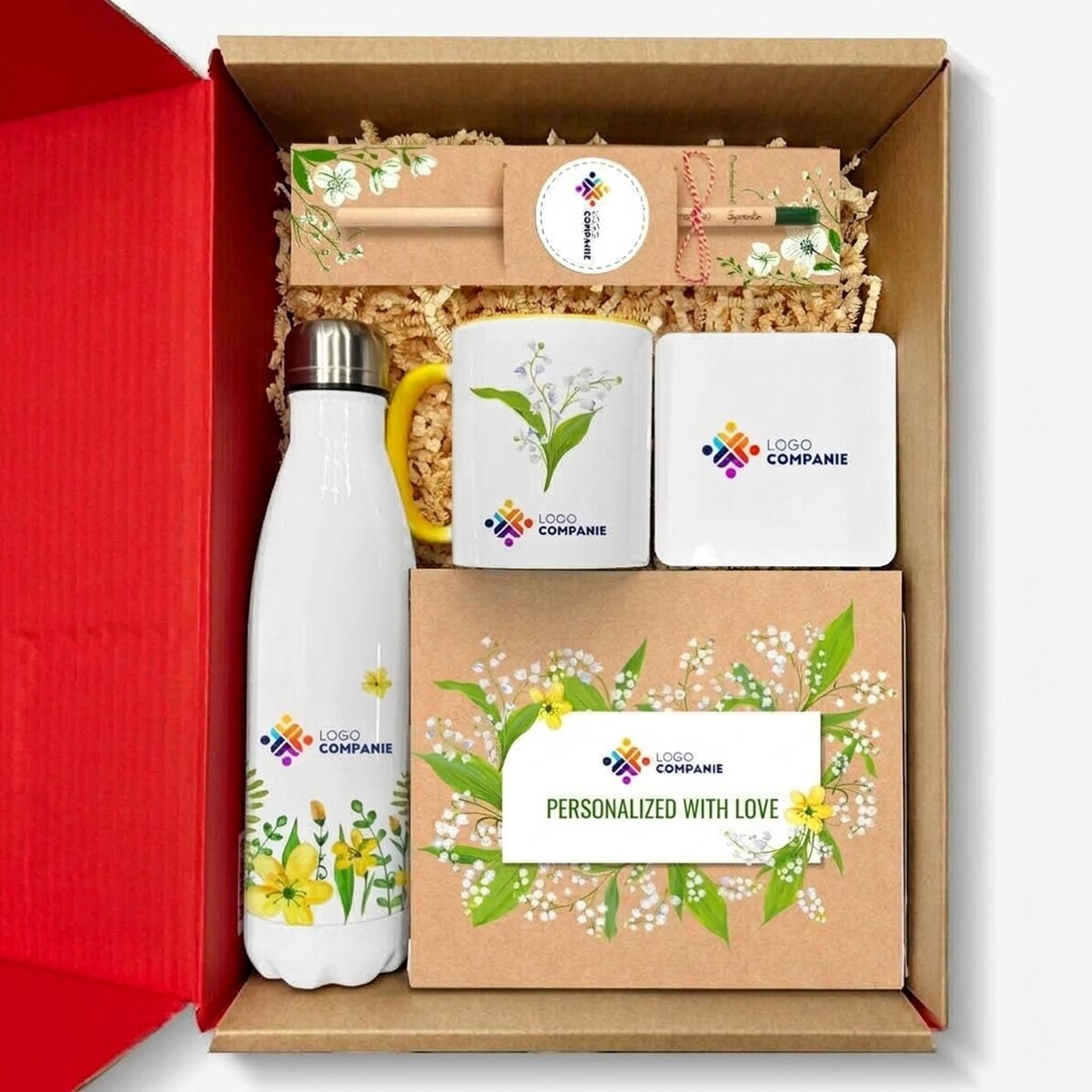 Personalised gift set with logo - 1st and 8th March