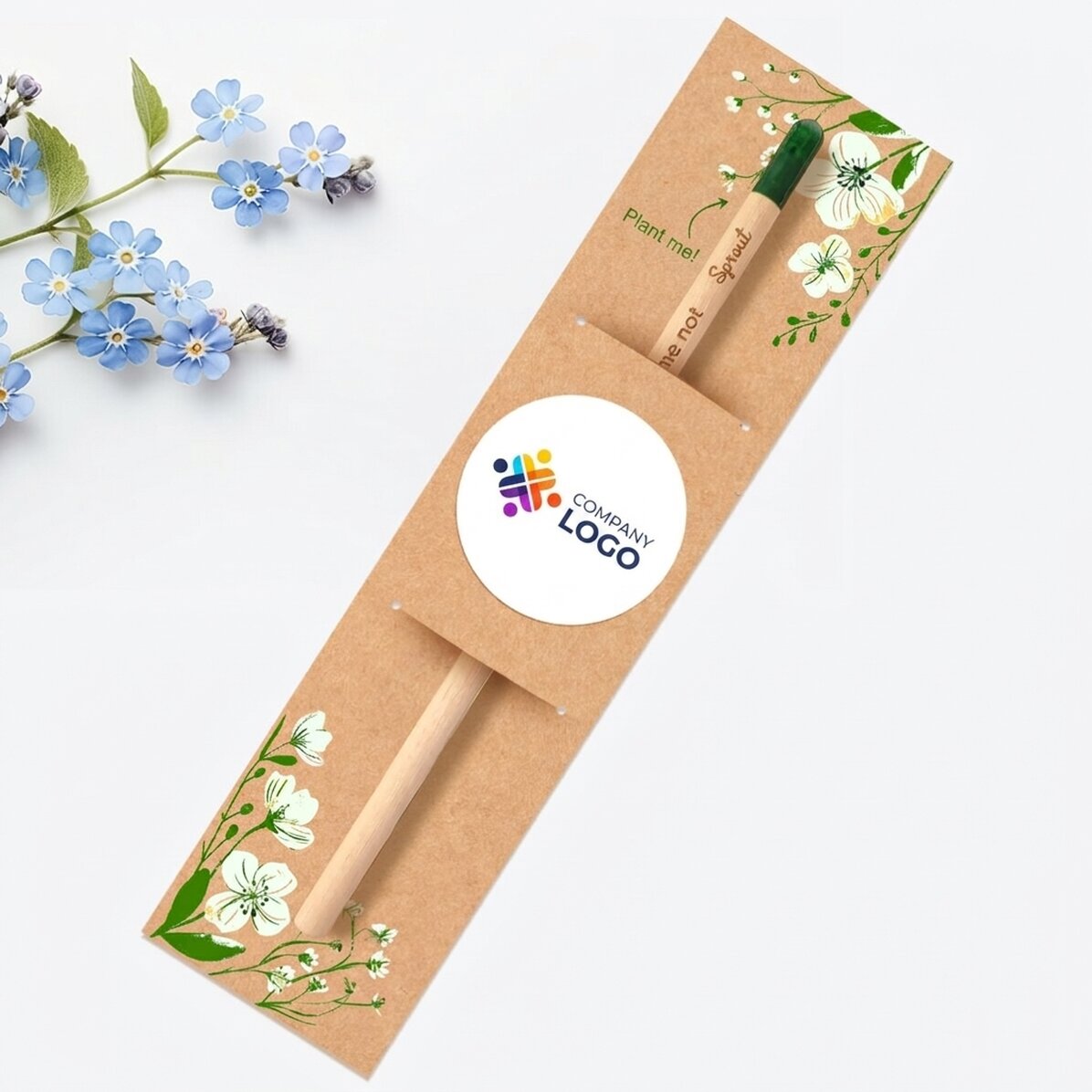 Personalised plantable pencil with logo