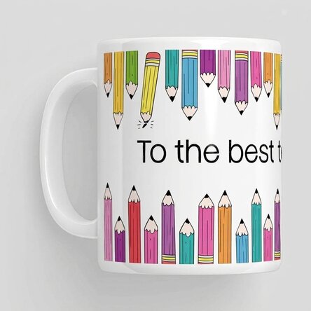 Mug with message - Coloured pencils