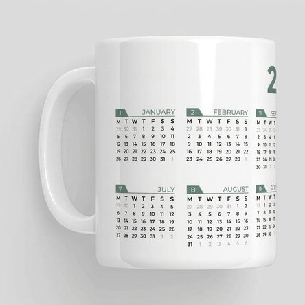 Mug with message - Calendar