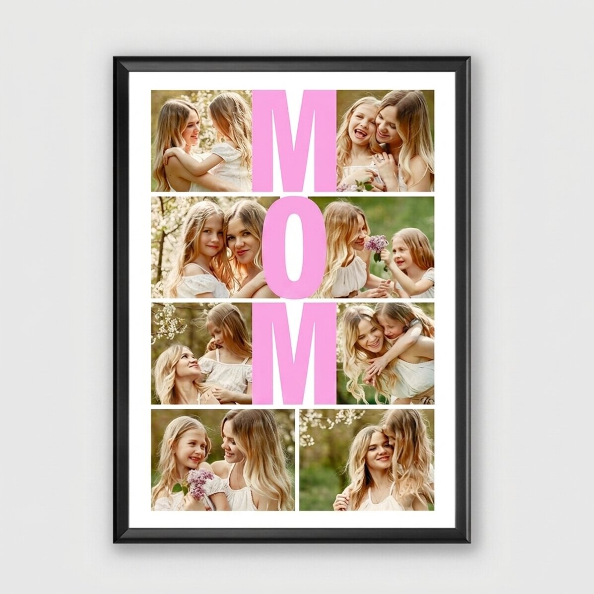 Personalised canvas with 8 photos - Mum