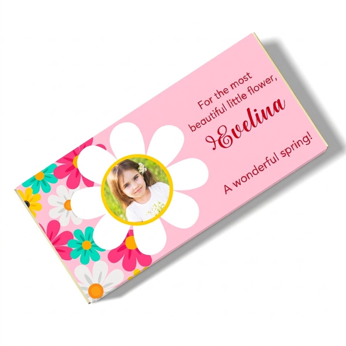 Personalised chocolate with message and photo - Floricele
