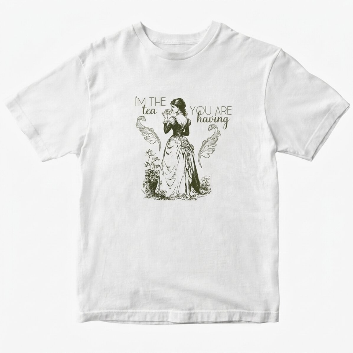 Custom cotton T-shirt with text - I