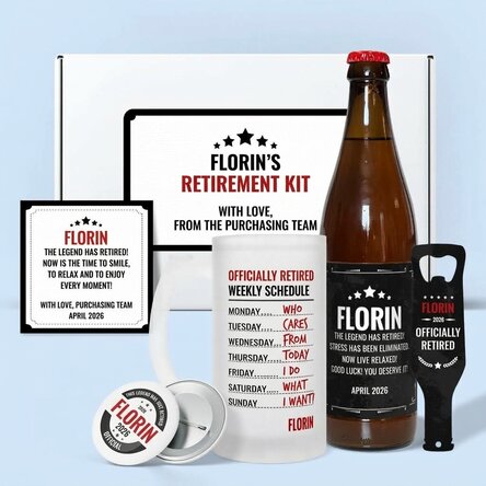 Personalised gift set – The Legend Has Retired