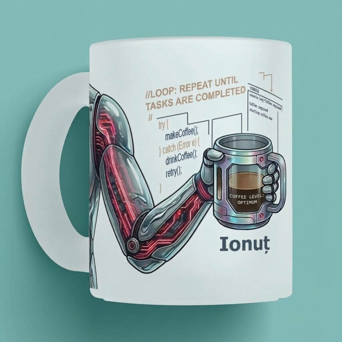 Personalised mug with text - Programmer