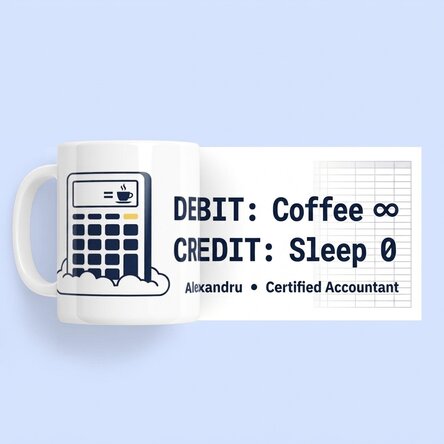 Personalised mug with text - Accounting