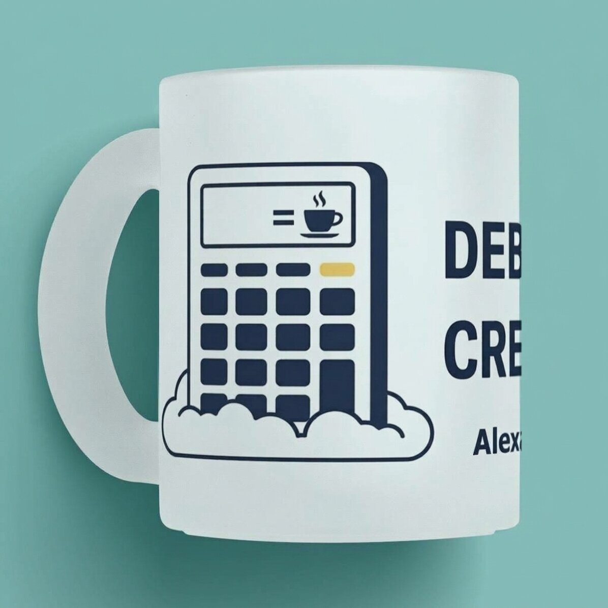 Personalised mug with text - Accounting
