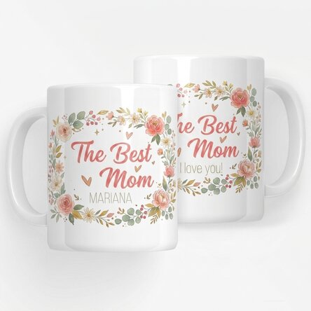 Personalised mug with text – The best mum