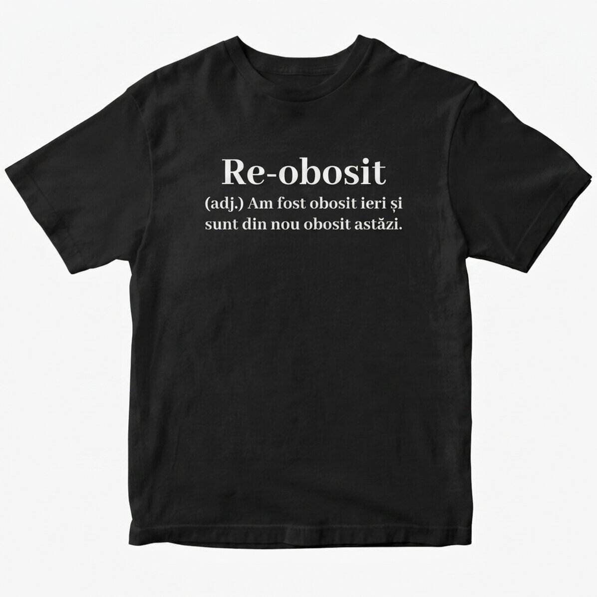 Personalised cotton T-shirt with text - Re-tired